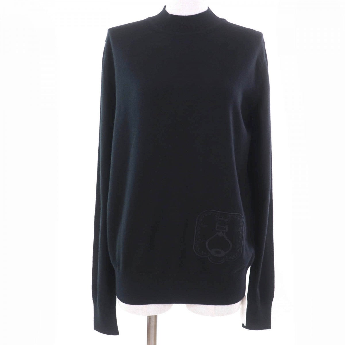 HERMES knit 4E2671D5 wool black 38