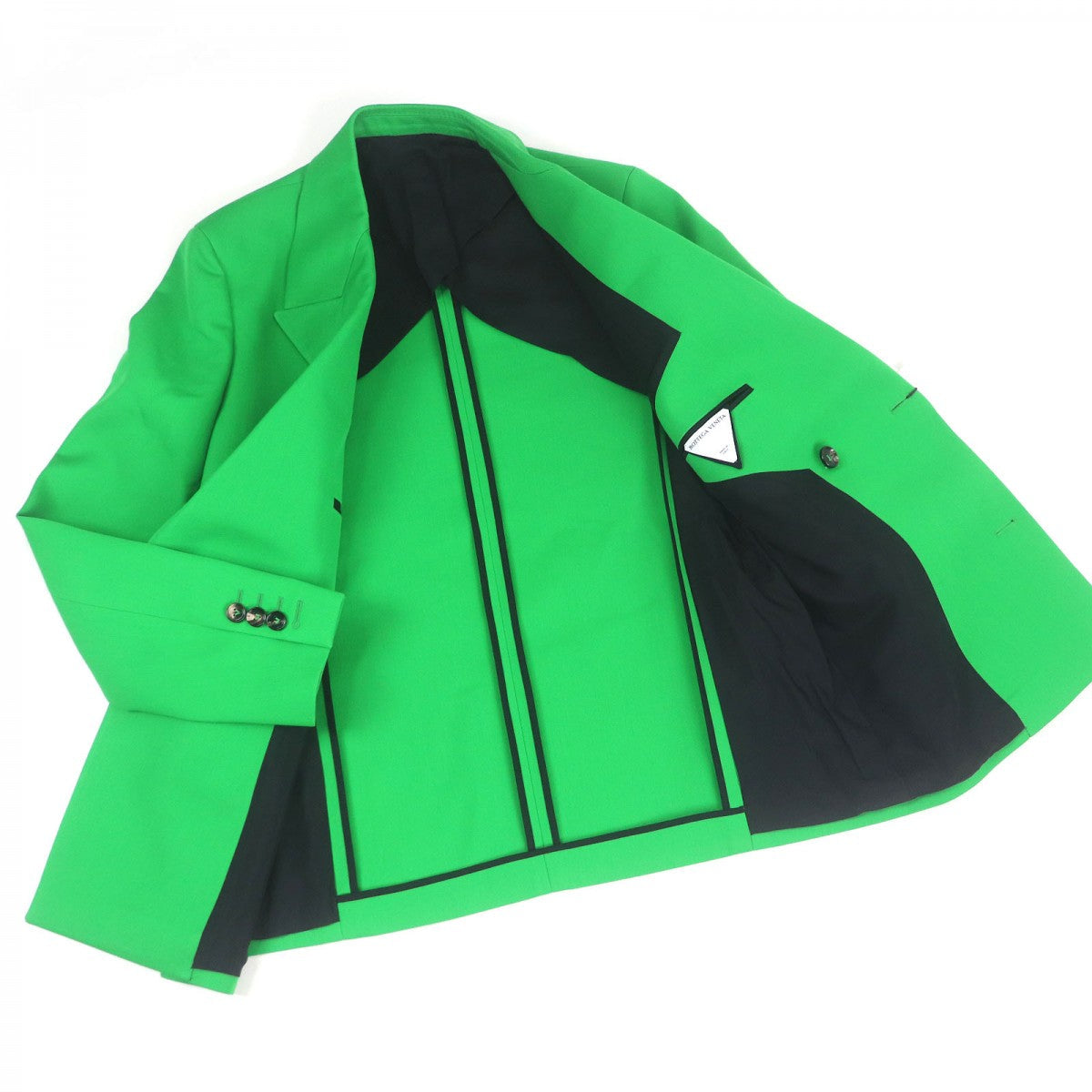 BOTTEGAVENETA tailored jacket 668570 wool green 44