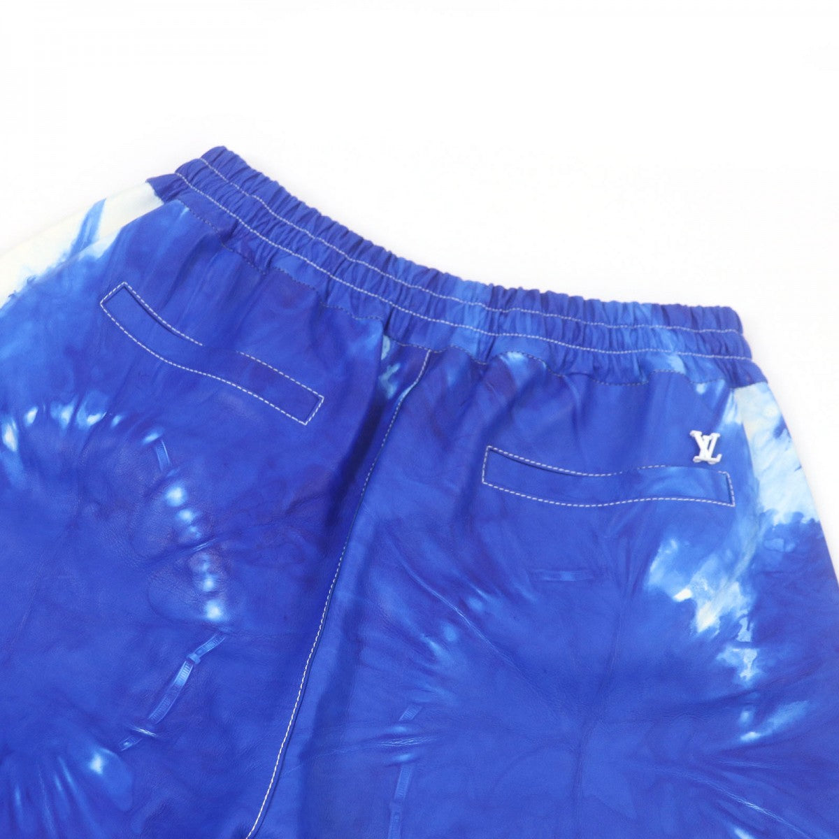 LOUIS VUITTON Pants leather blue S