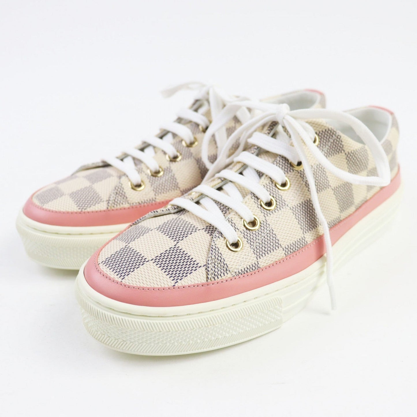 LOUIS VUITTON sneakers Damier Azur Canvas multicolor Stellar line 35.5