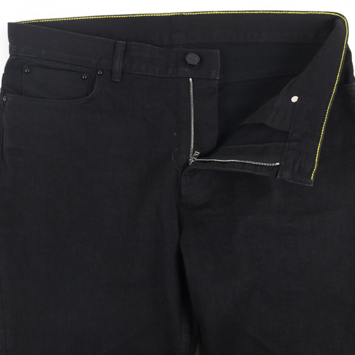 LOUIS VUITTON Denim pants HID70W cotton black Slim stretch denim pants 34