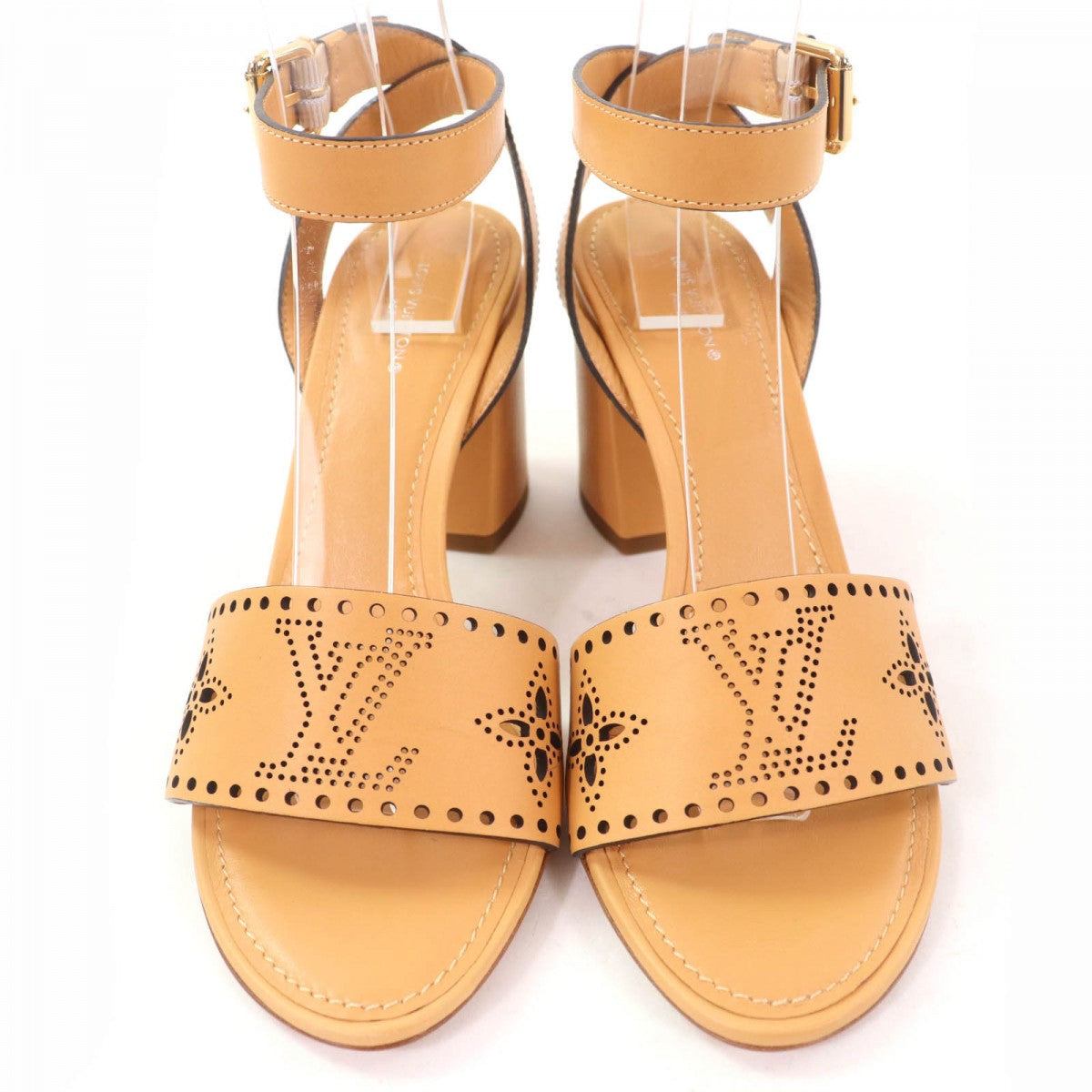 LOUIS VUITTON Sandals Main: Leather beige Horizon Line Women 38.5