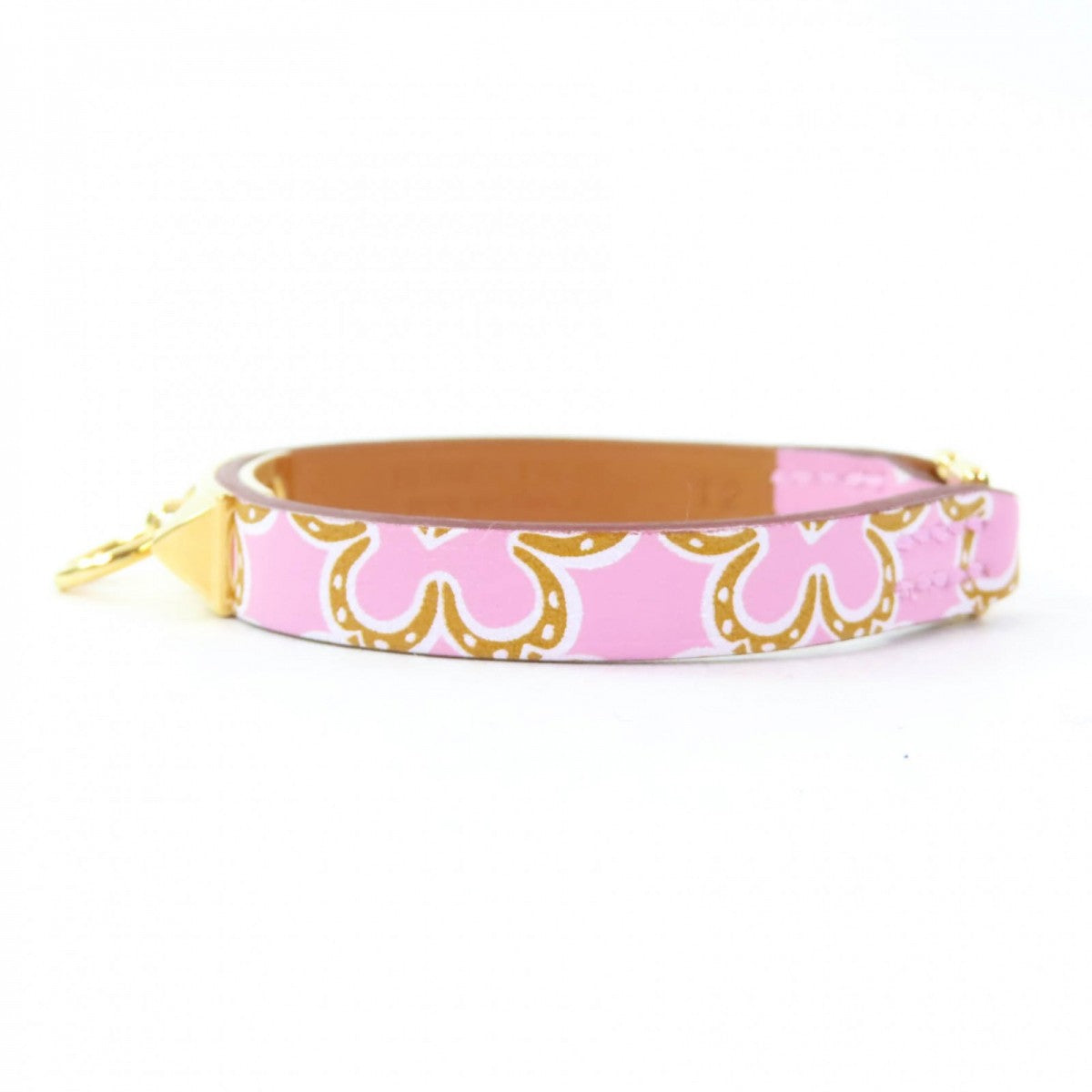 HERMES bracelet Main: Vaux Swift Mauve Sylvestre/Cuivre/White Rival Mini Lucky Daisy Women