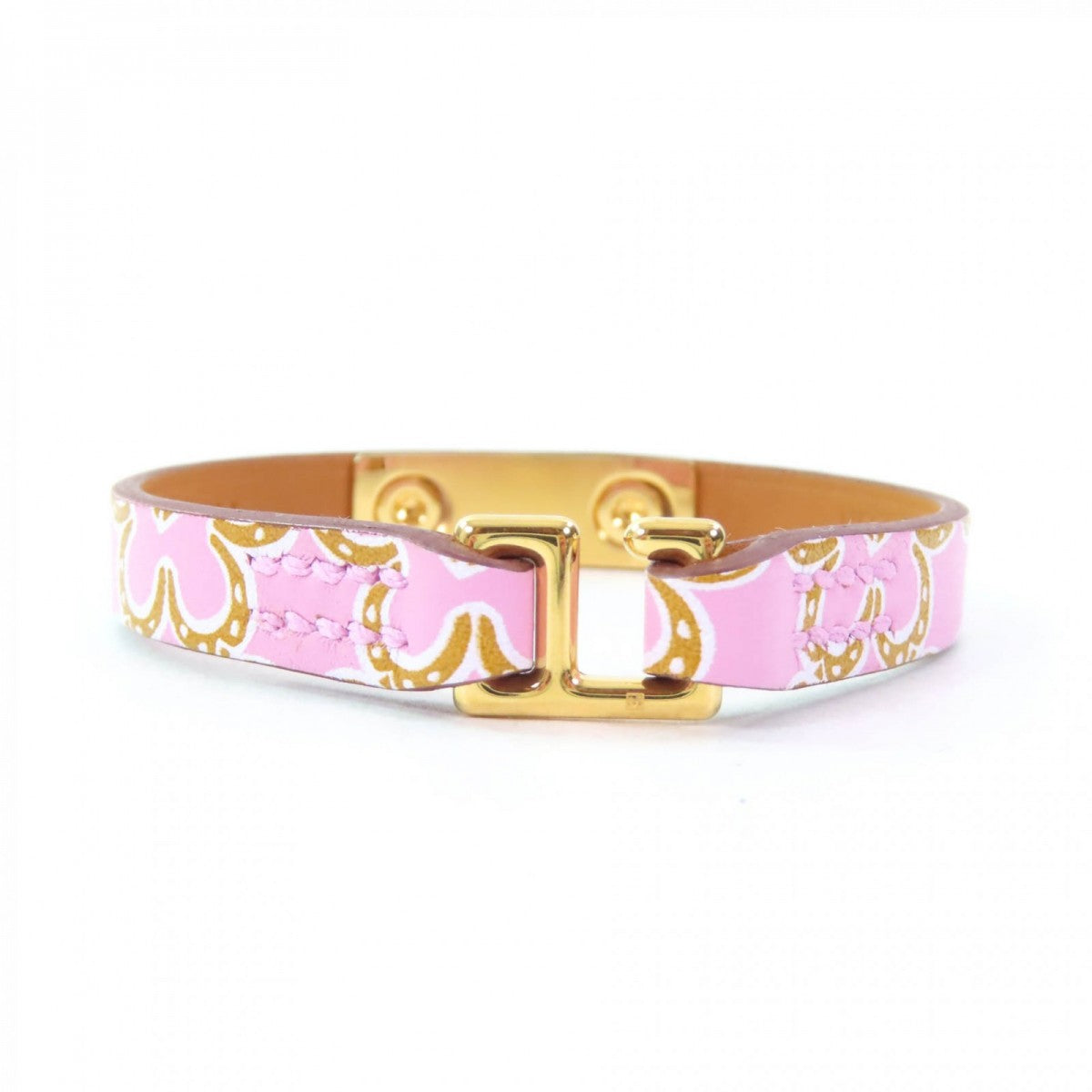 HERMES bracelet Main: Vaux Swift Mauve Sylvestre/Cuivre/White Rival Mini Lucky Daisy Women