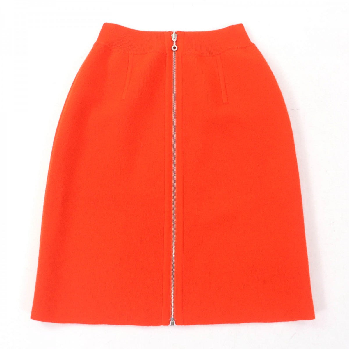 HERMES skirt 3H2300D2 Main: 88% wool, Main: 10% cashmere, Main: 2% polyurethane, Part: 84% wool, Part: 9% cashmere Orange Women 38