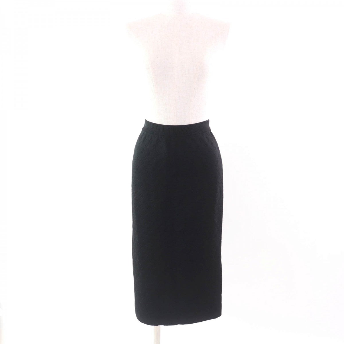 LOUIS VUITTON skirt Main: 65% silk, 33% nylon, 2% polyurethane black Women M