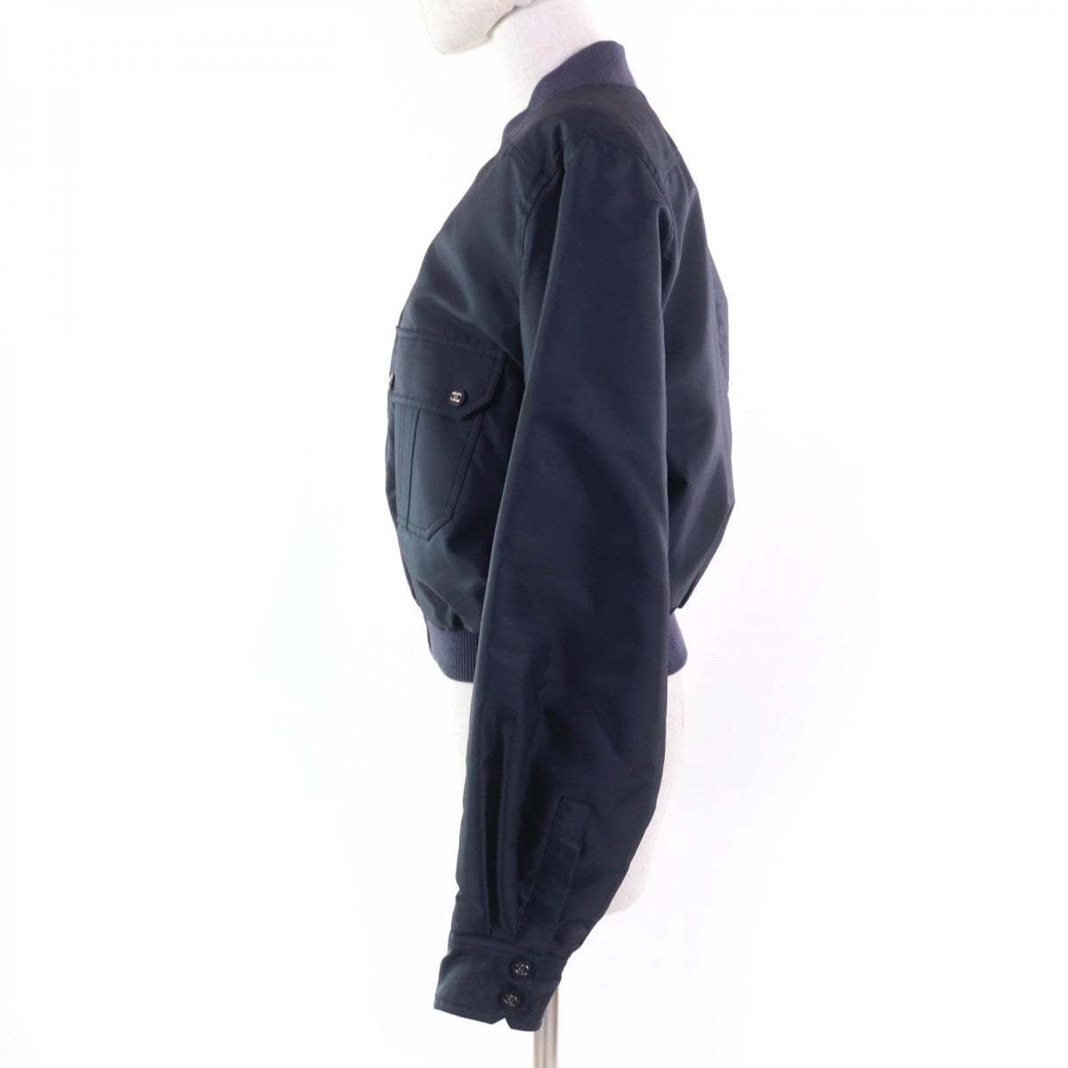 CHANEL Blouson C97 PO8882V04726 Main: 92% nylon, Main: 8% acrylic, Lining: 100% silk Navy Women 38