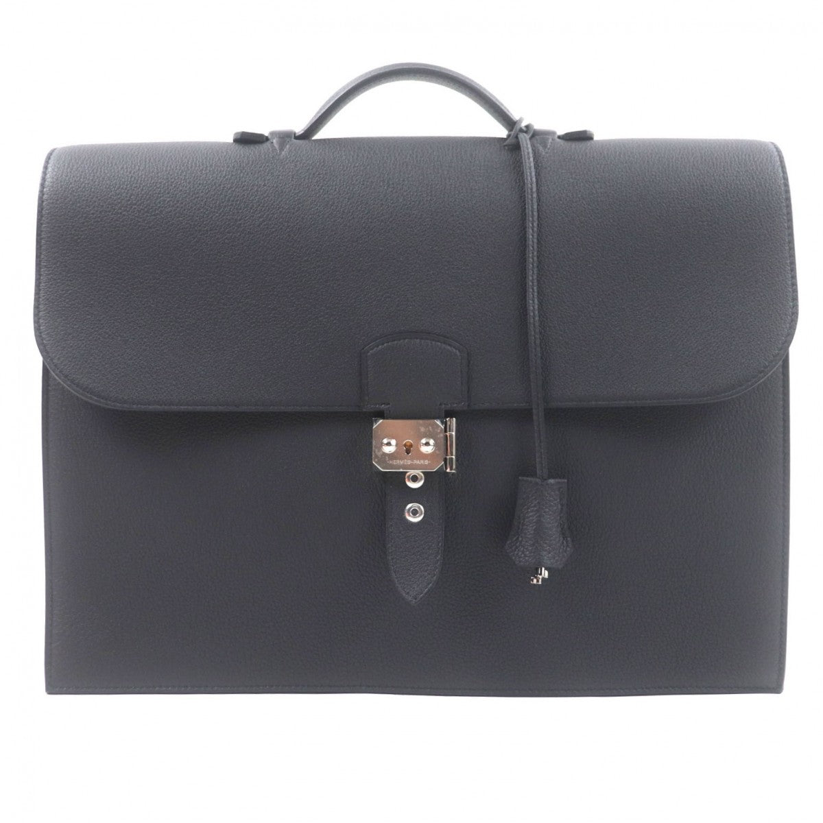 HERMES Briefcase Main: Togo black Sac Adepeche 38 mens