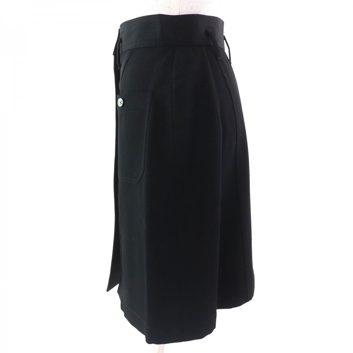 CHANEL Tight Skirt P04919 Outer: 100% wool, Lining: 100% silk black Women 36