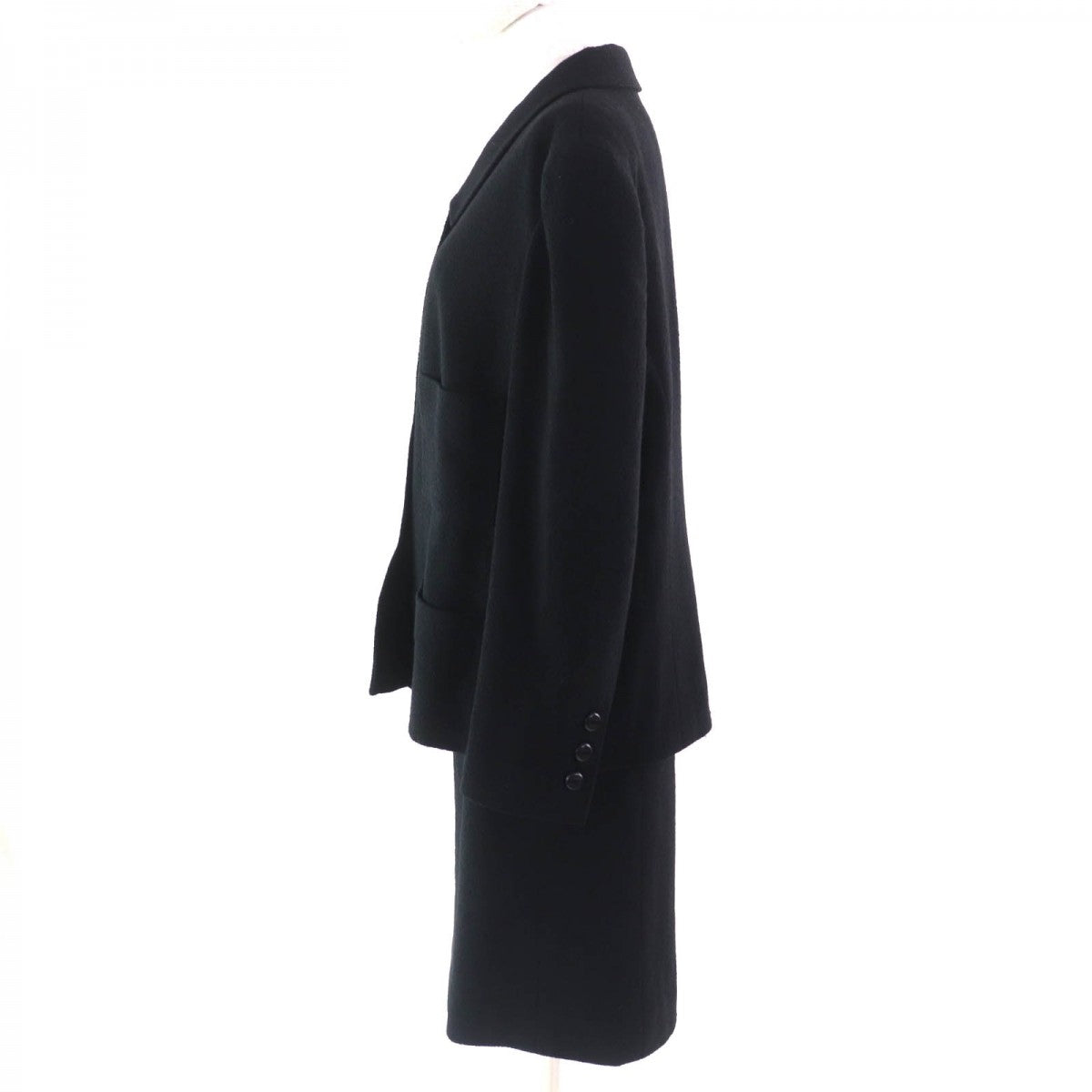 CHANEL setup 98A P11506 Outer: 87% wool, Outer: 12% polyamide, Outer: 1% spandex, Lining: 100% silk black Women 48