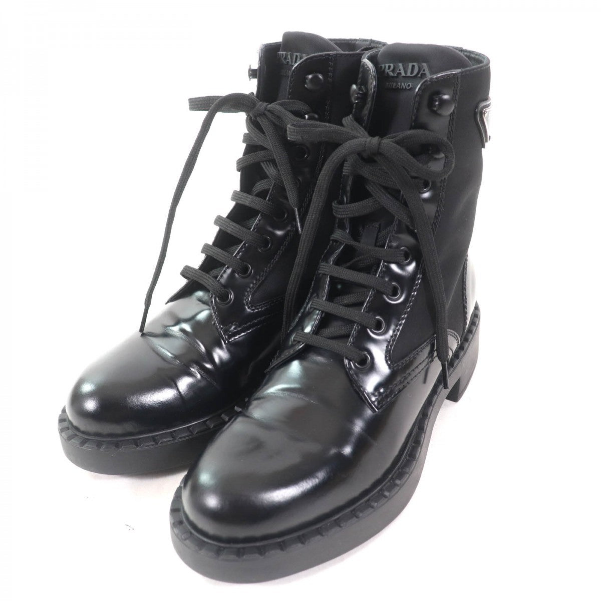 PRADA short boots 1T782M Main: Brushed leather black Women 37
