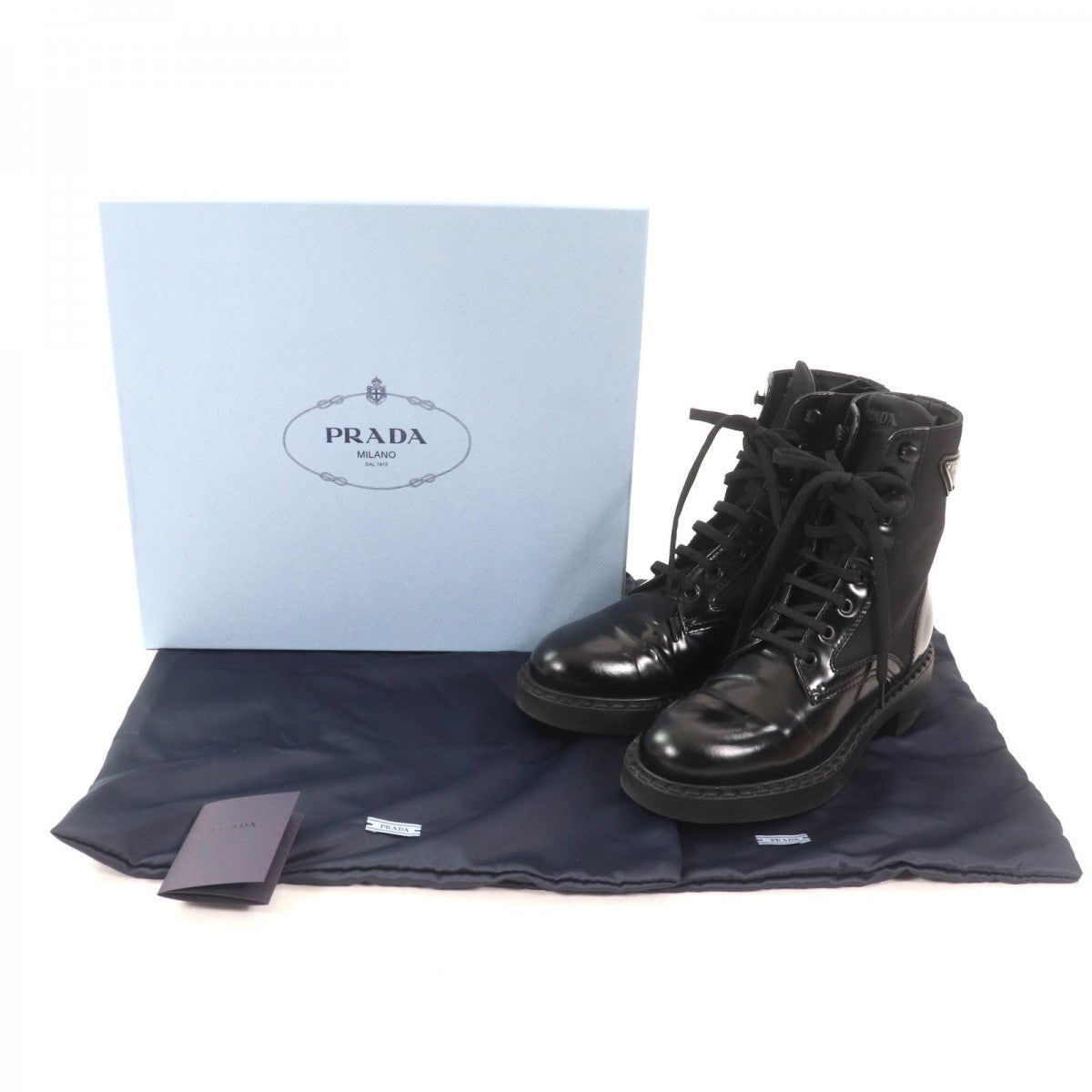 PRADA short boots 1T782M Main: Brushed leather black Women 37