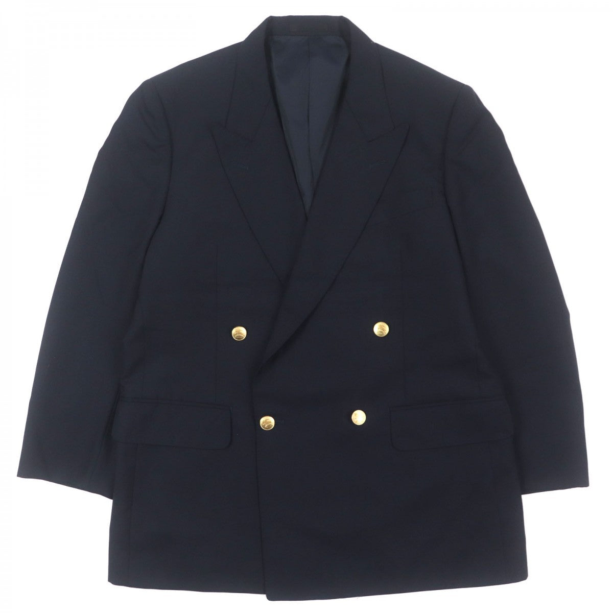 BURBERRY tailored jacket wool Navy 96-86-170