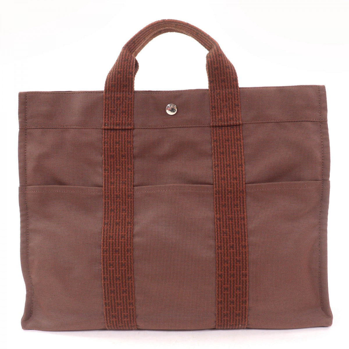 HERMES Handbag Main: Polyamide, Main: Polyester Brown Her Line MM Women
