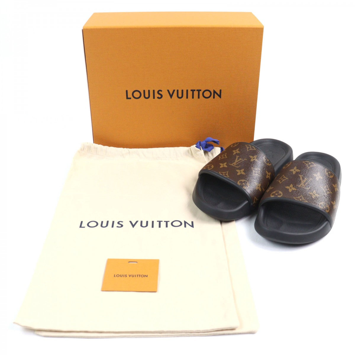 LOUIS VUITTON Sandals Main: Rubber Brown type Waterfront line mens 9