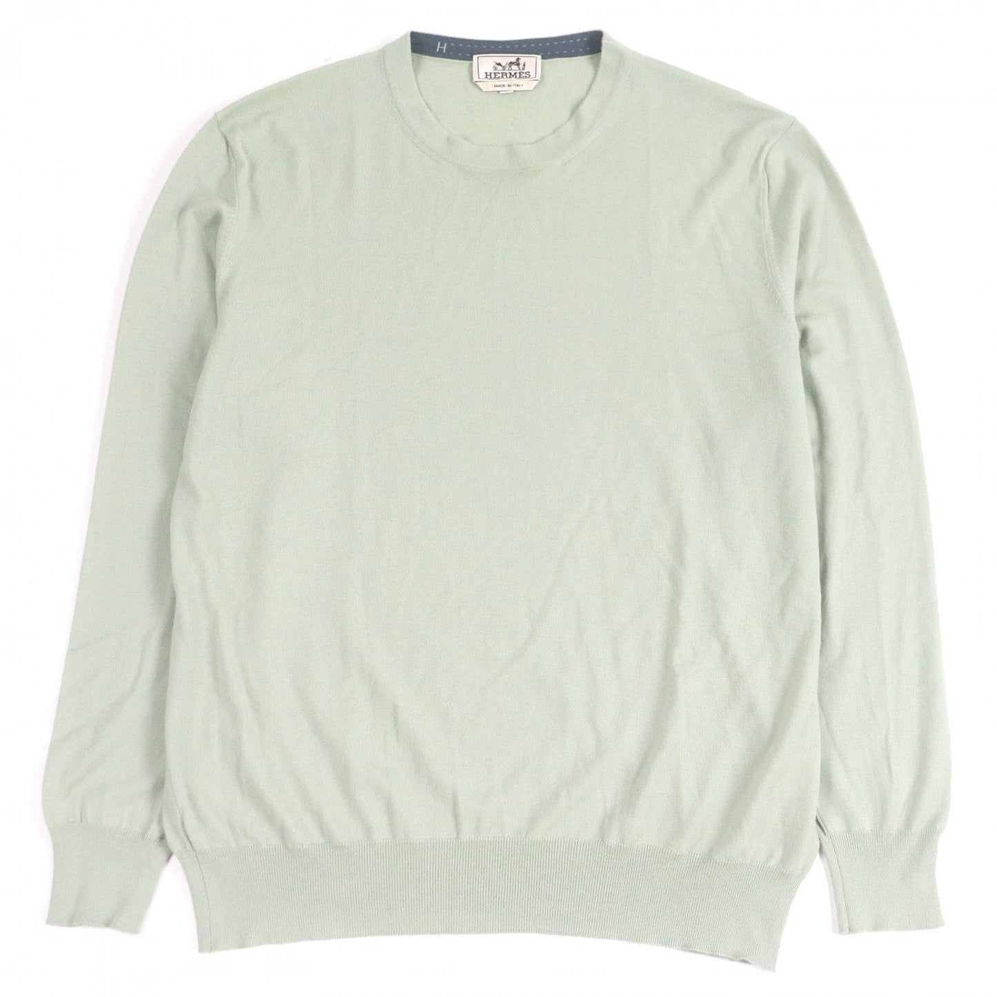 HERMES sweater wool Light green L