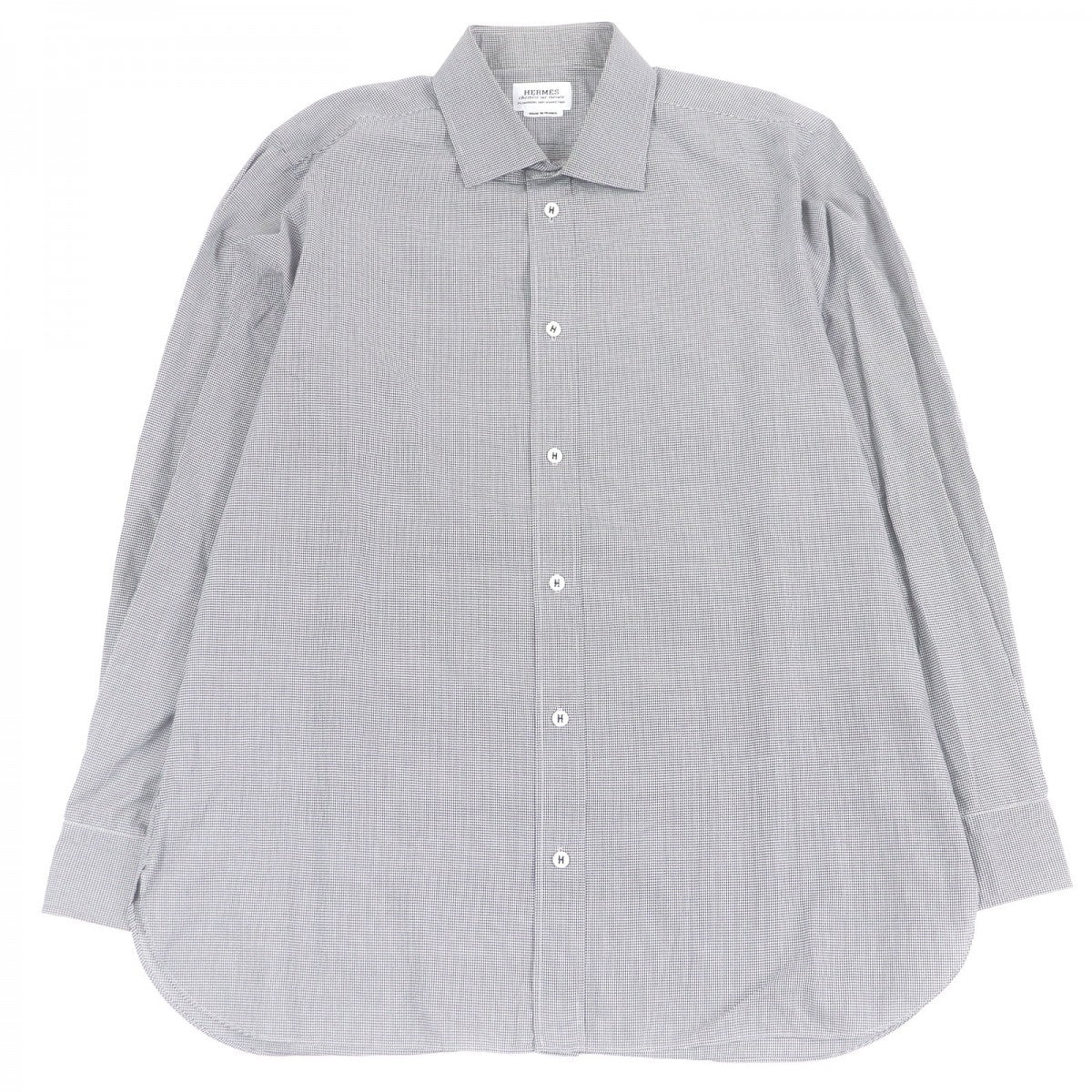 HERMES Long sleeve shirt cotton Black type