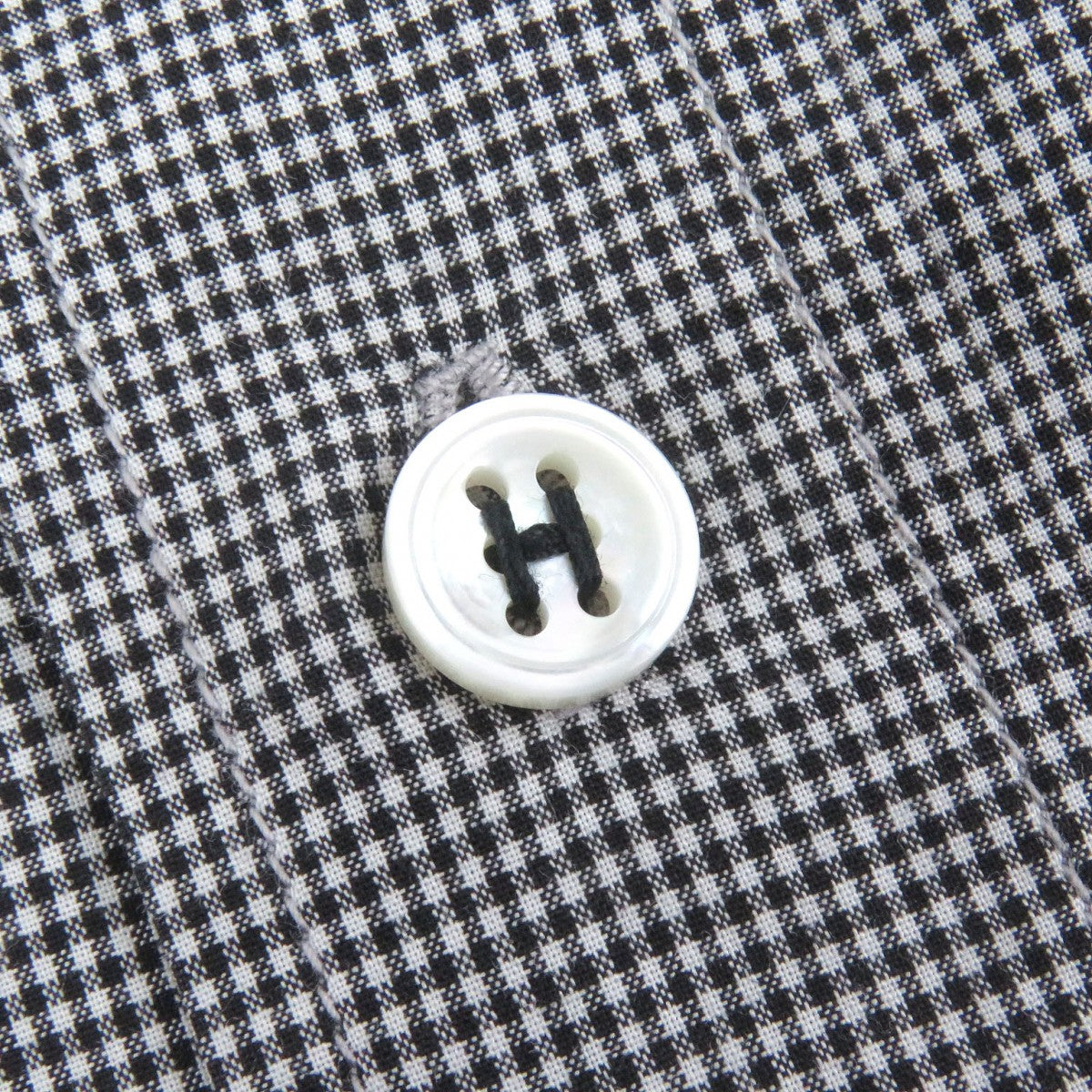 HERMES Long sleeve shirt cotton Black type