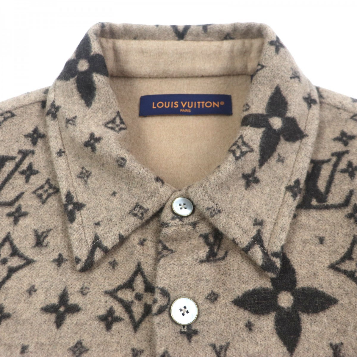 LOUIS VUITTON Jacket HSB39W Outer: 70% wool, Outer: 20% silk, Outer: 10% cashmere, Lining: 100% cotton, Part: 100% polyester Brown mens 50
