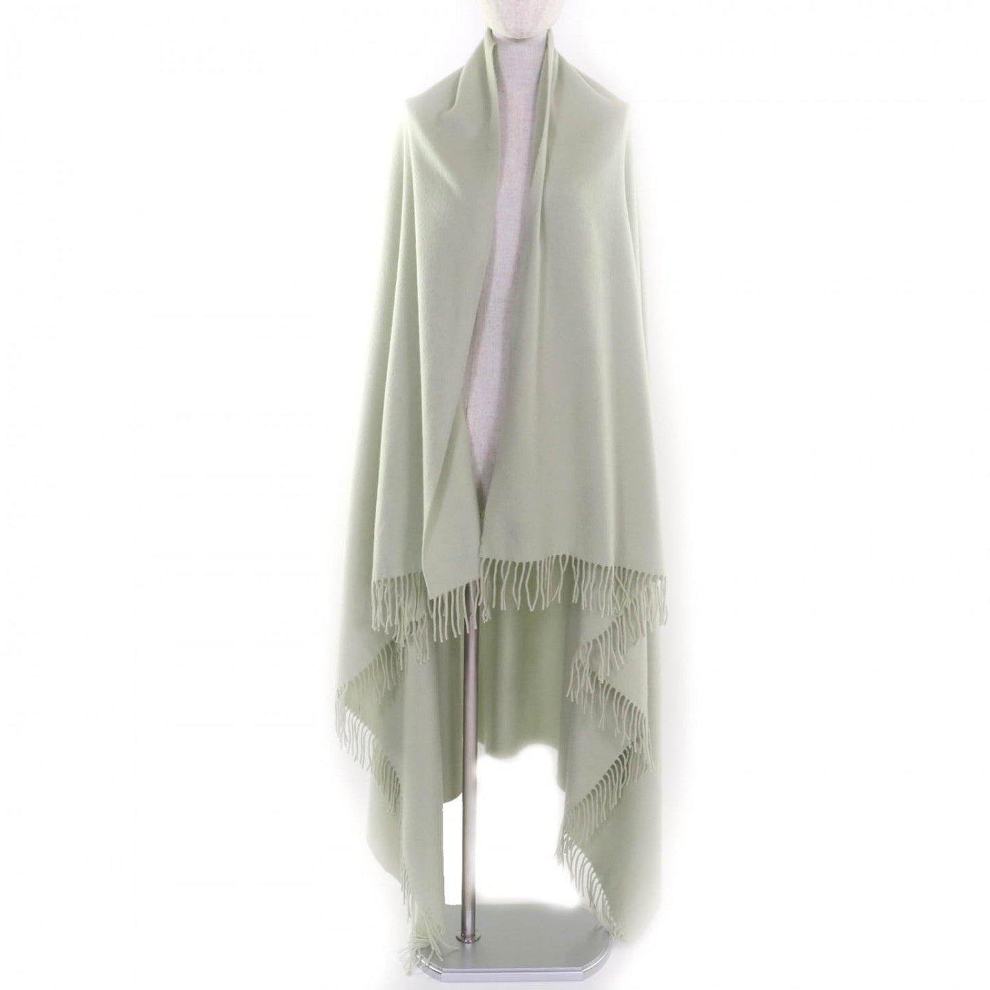 HERMES shawl cashmere Light green
