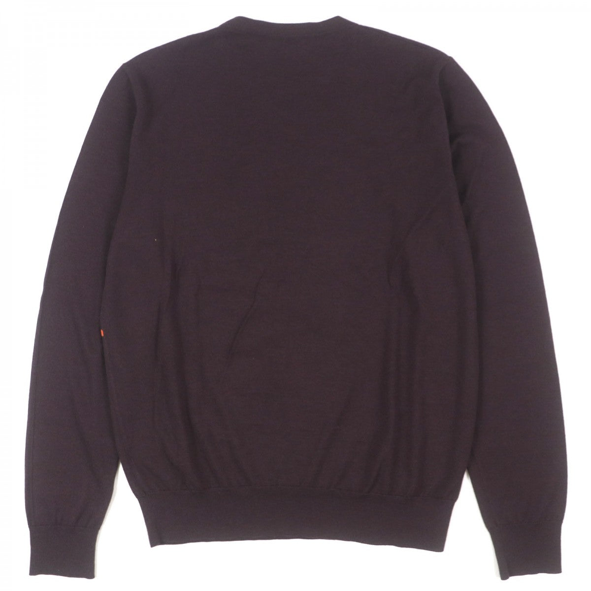 HERMES sweater cashmere Brown Khaki Orange M