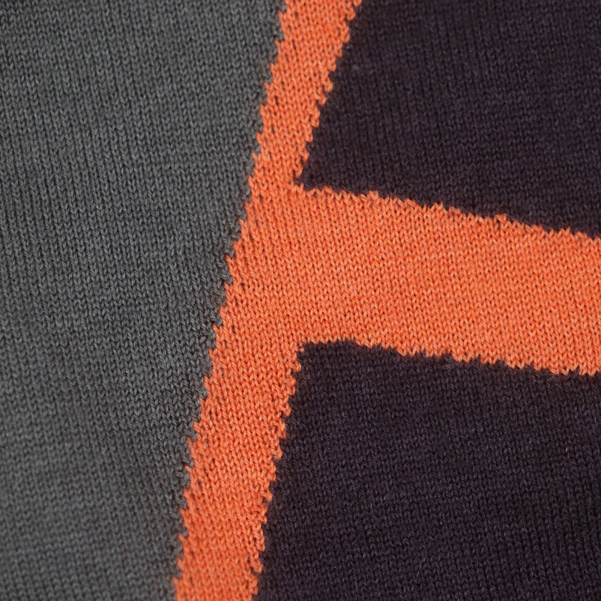 HERMES sweater cashmere Brown Khaki Orange M