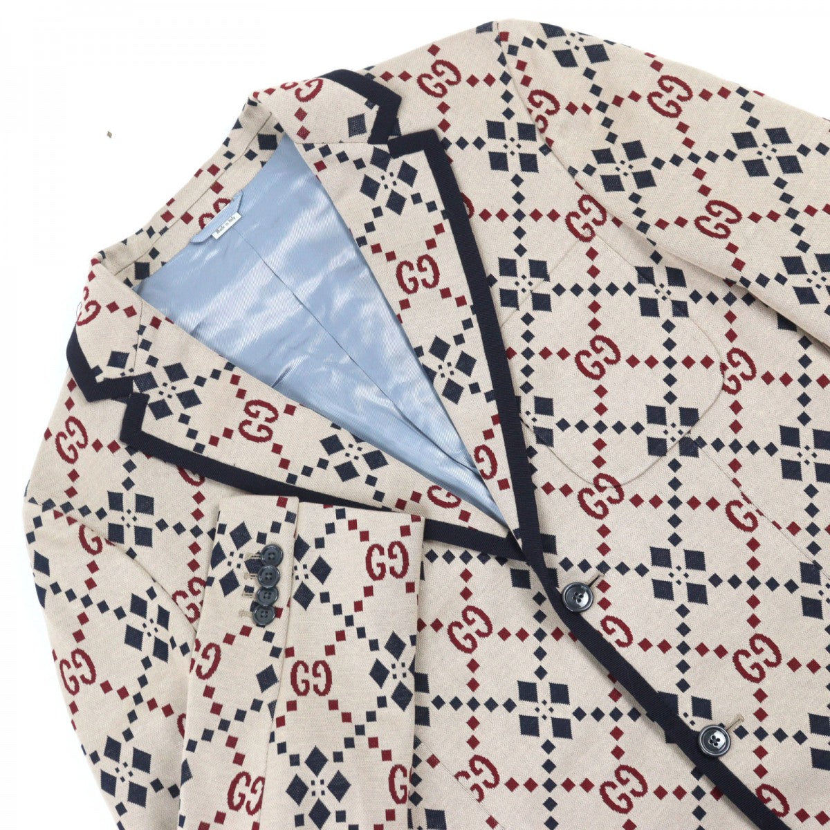 GUCCI tailored jacket 575292 cotton multicolor 46