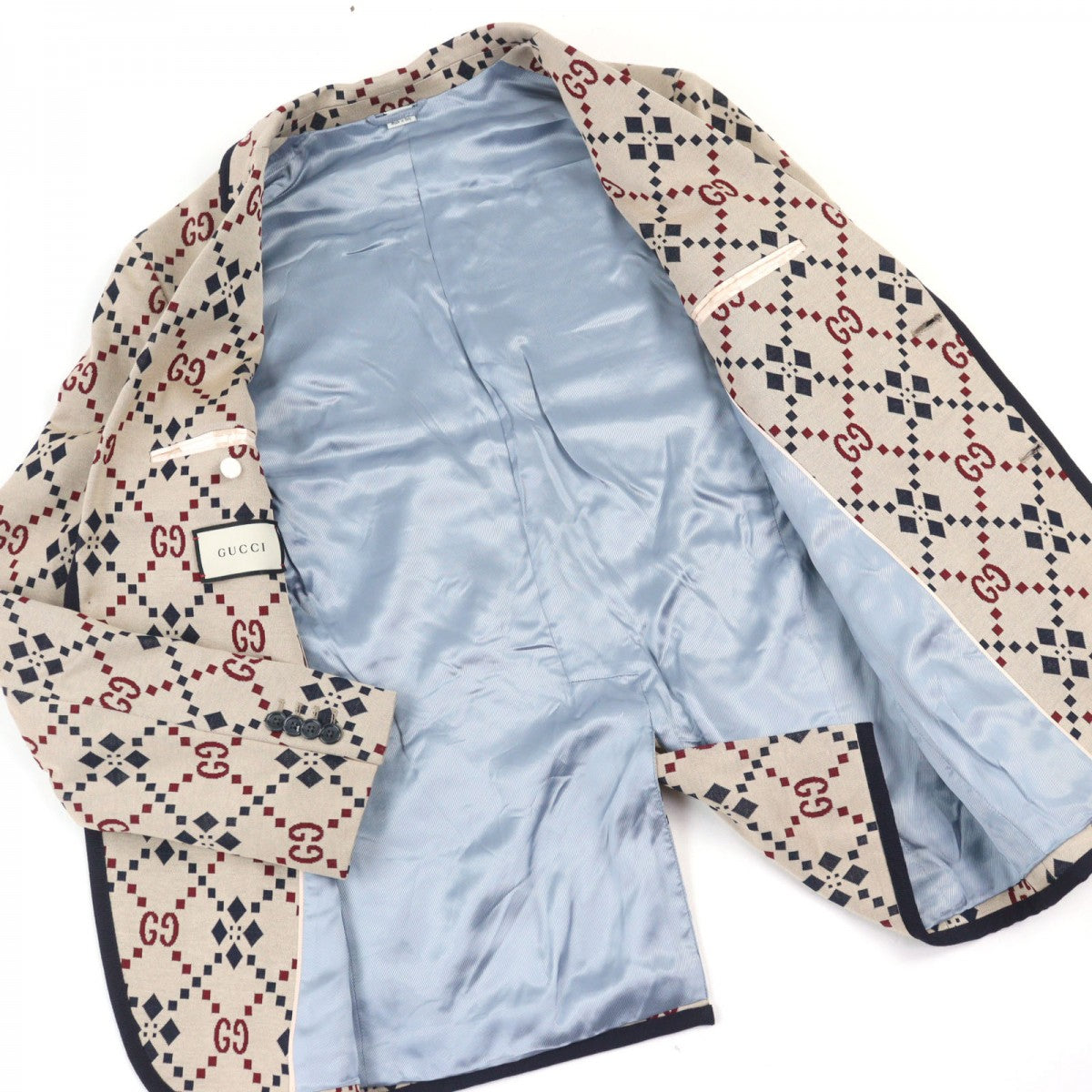 GUCCI tailored jacket 575292 cotton multicolor 46