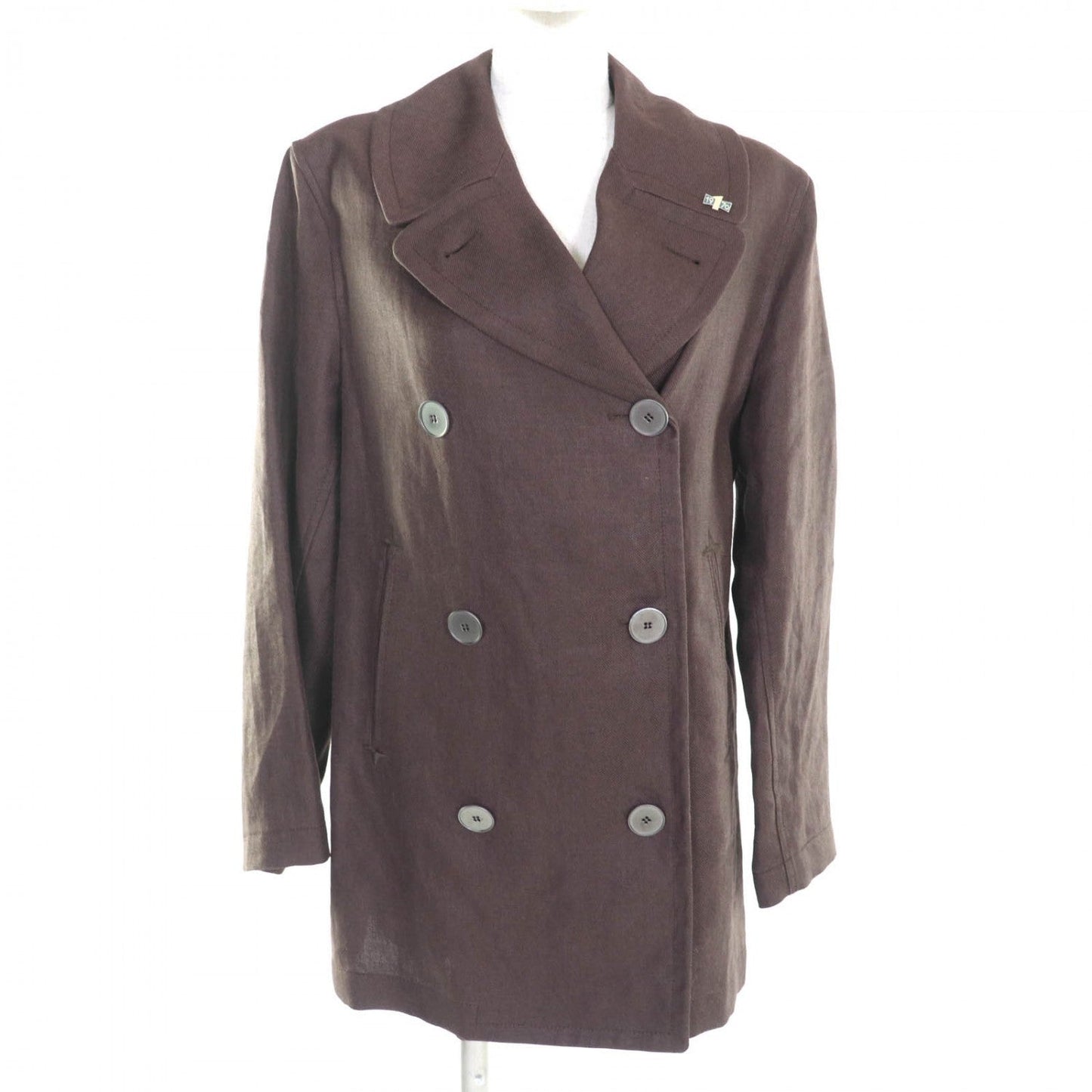 HERMES Jacket linen Brown 36