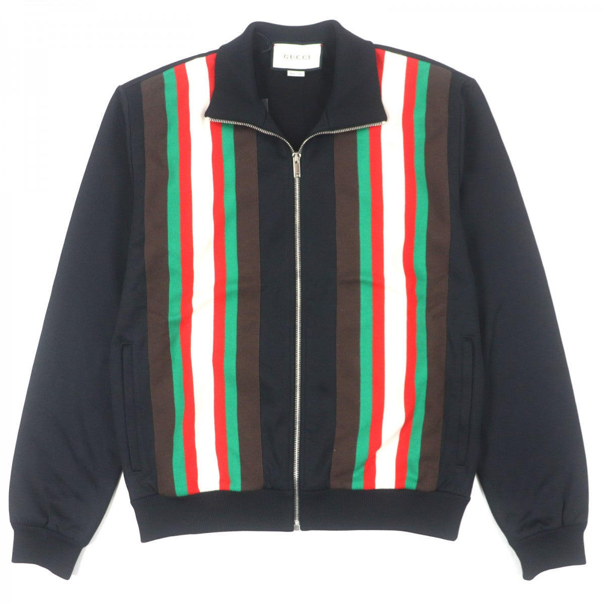 GUCCI Track jacket 615731 polyester black Shelly Line Web Line M