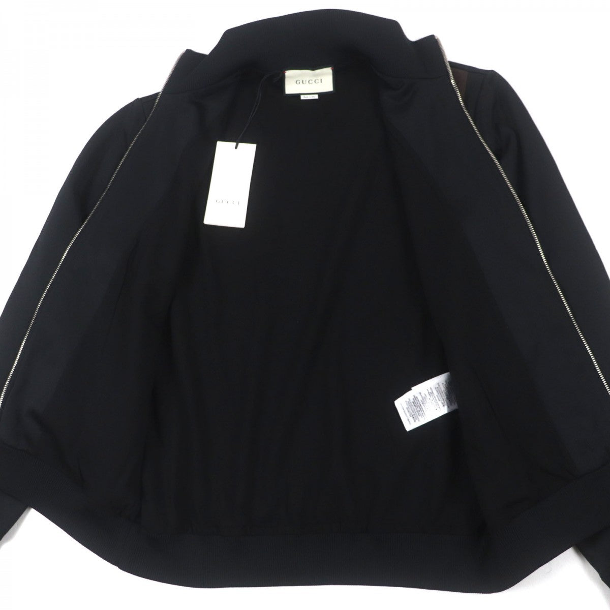 GUCCI Track jacket 615731 polyester black Shelly Line Web Line M