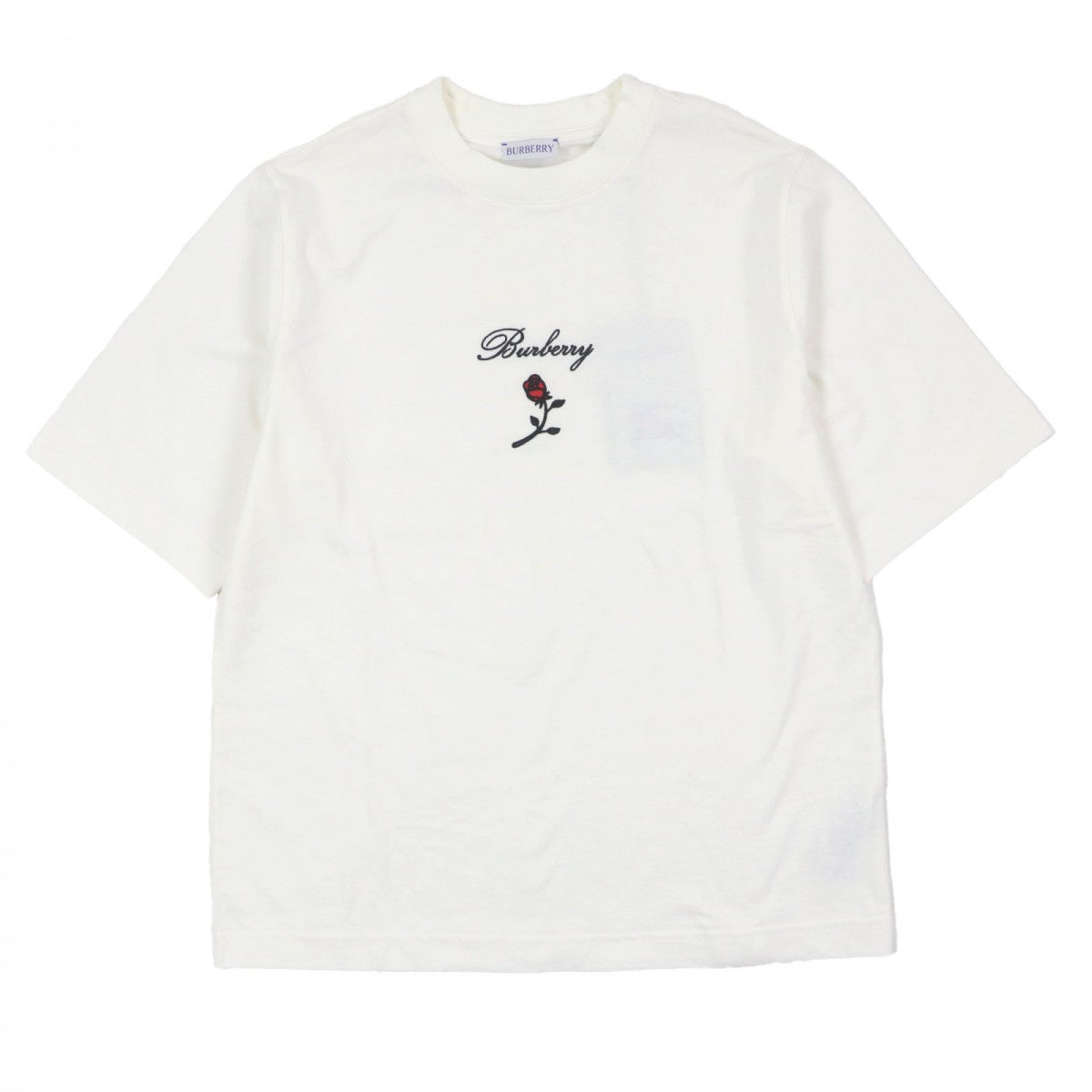 BURBERRY Short sleeve T-shirt cotton white XS
