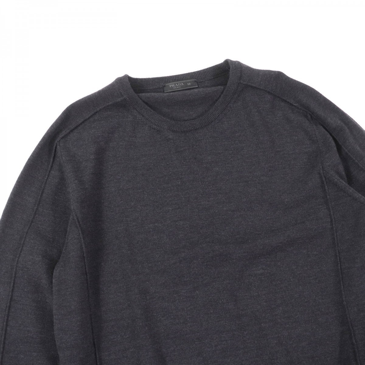 PRADA knit UMA615 wool gray 50