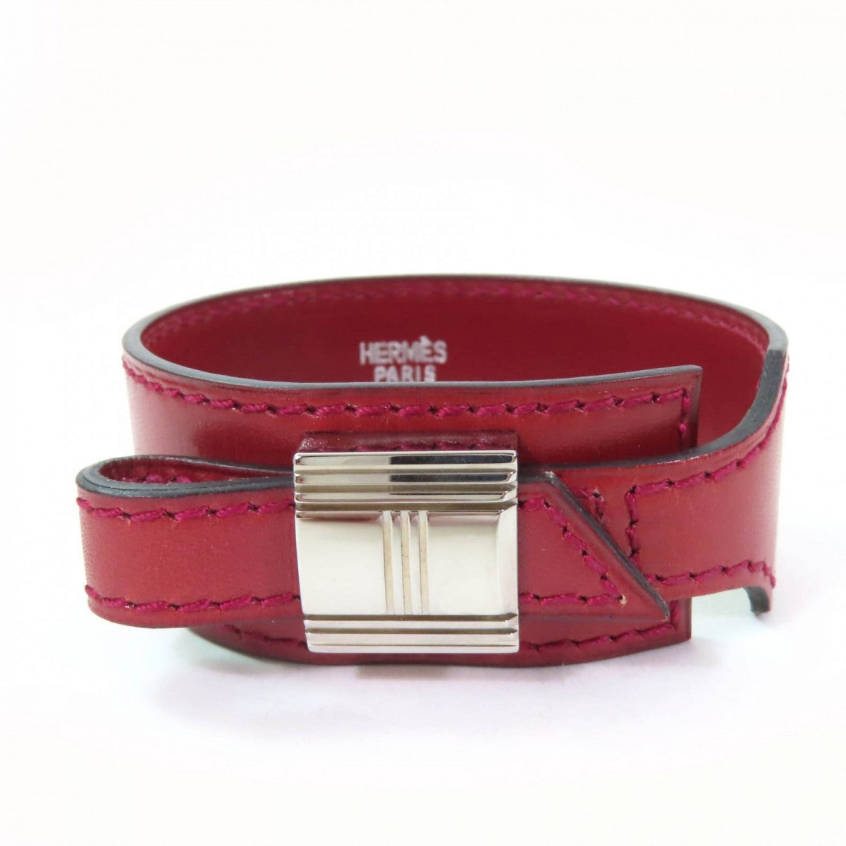 HERMES bracelet leather Bordeaux Artemis Bracelet M