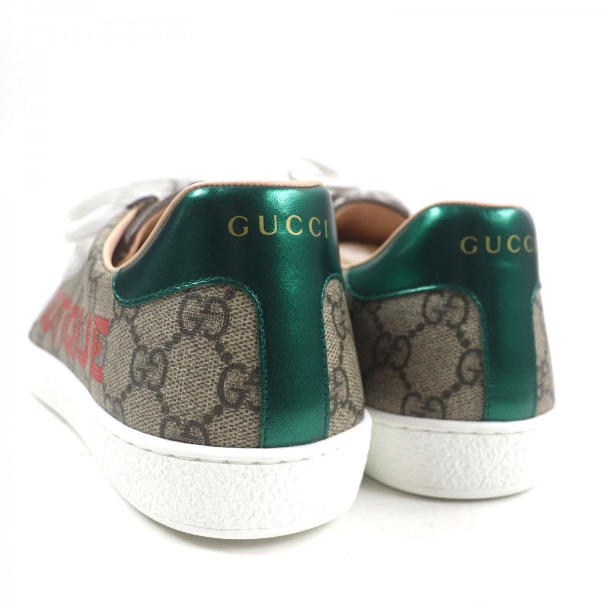 GUCCI Low cut sneakers 623236 canvas Brown ACE Ace 8