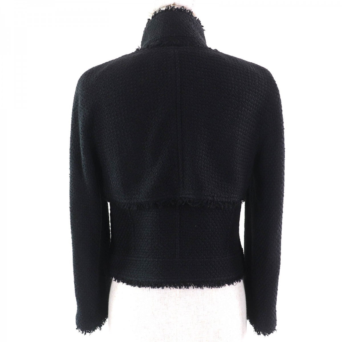 CHANEL Jacket 06P P27993 silk black 38
