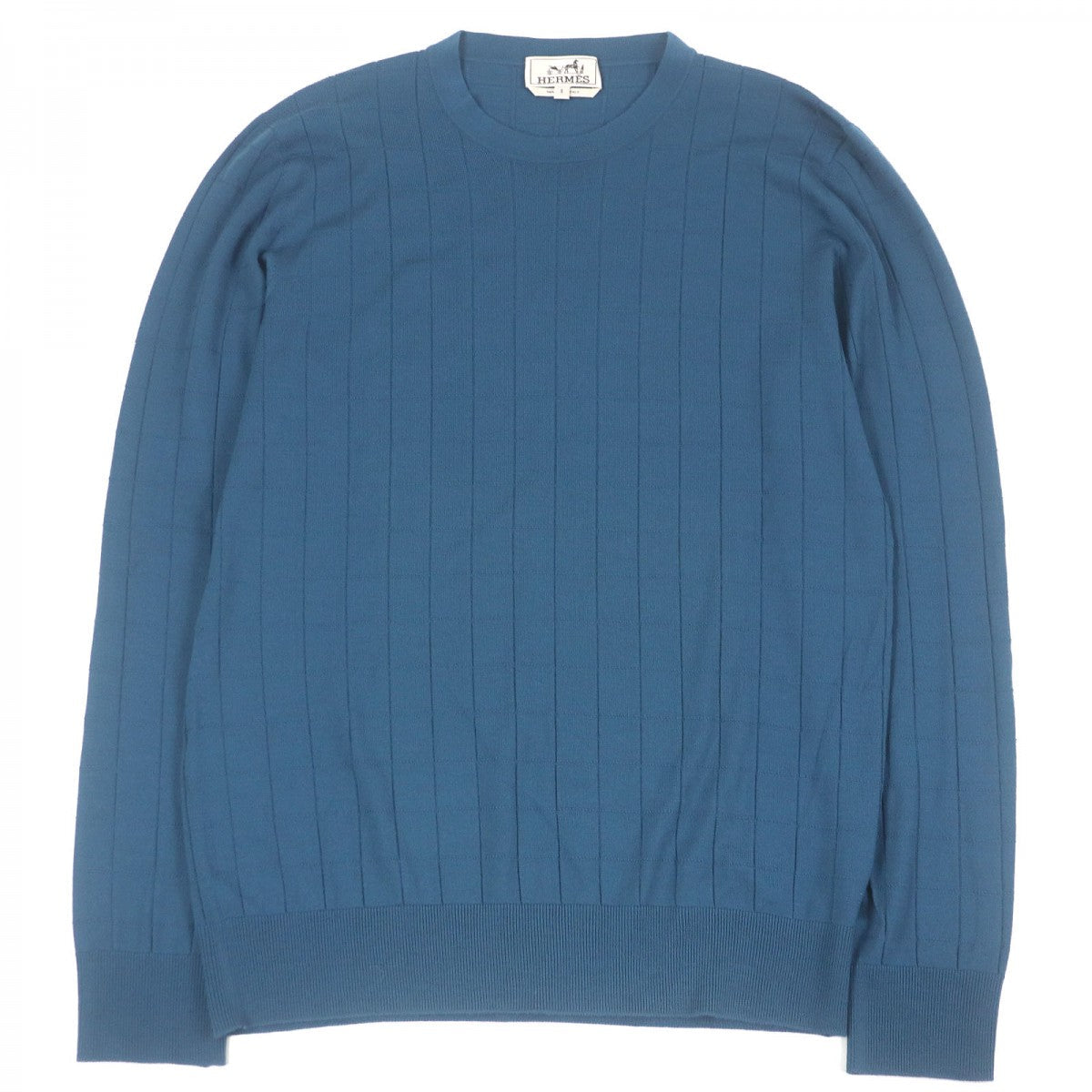 HERMES knit wool blue S