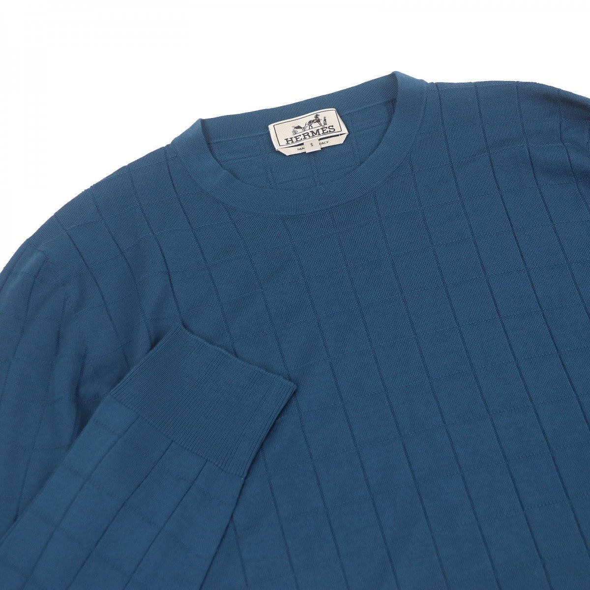 HERMES knit wool blue S