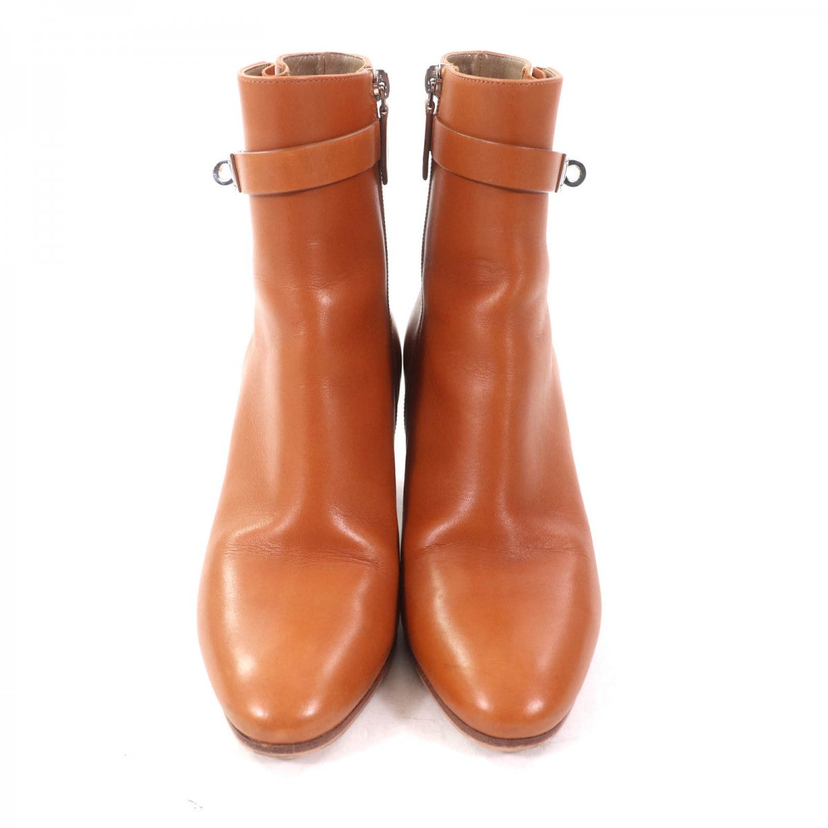 HERMES short boots leather Brown Saint Germain 36.5