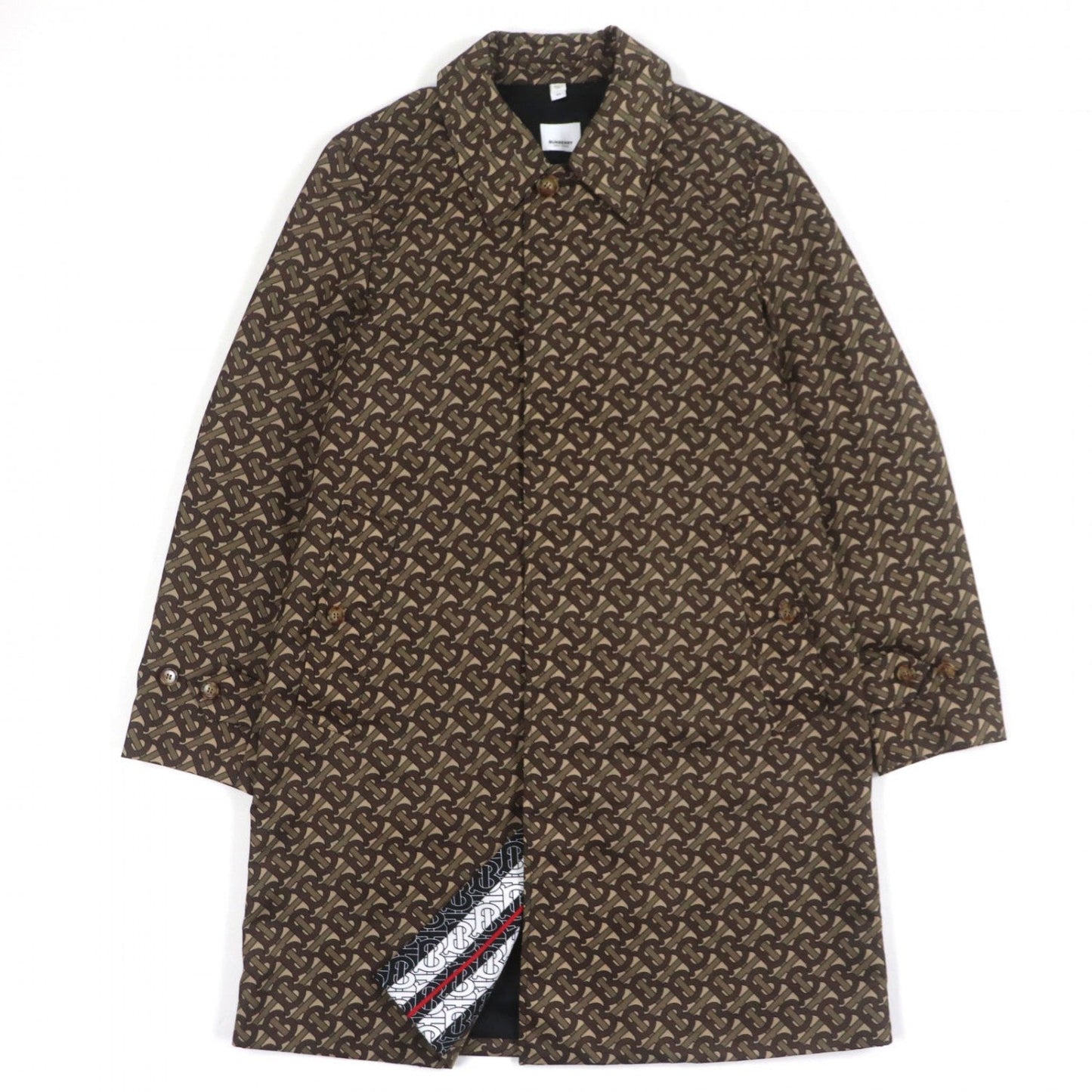 BURBERRY Stainless collar coat 8018265 Nylon Brown 44