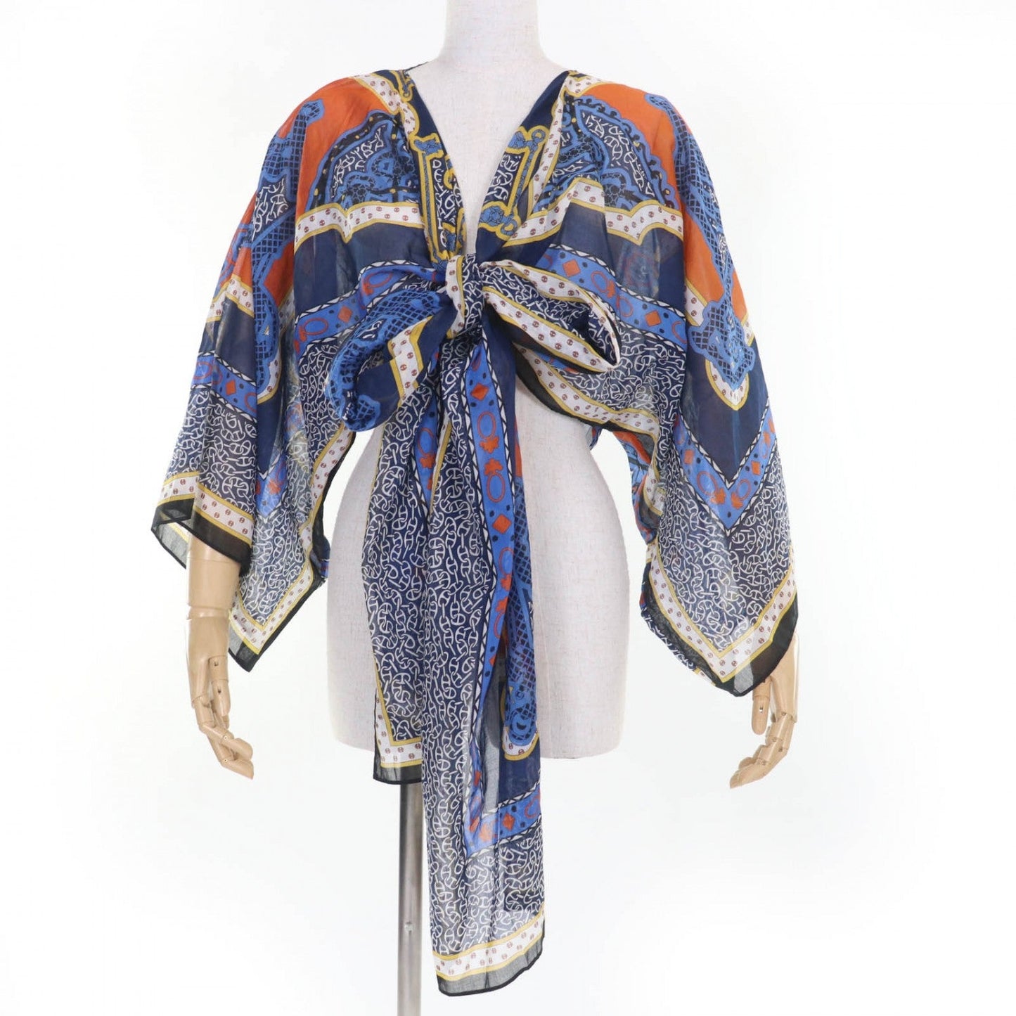 HERMES tops 4E3617D cotton multicolor Mors et Gourmettes 38