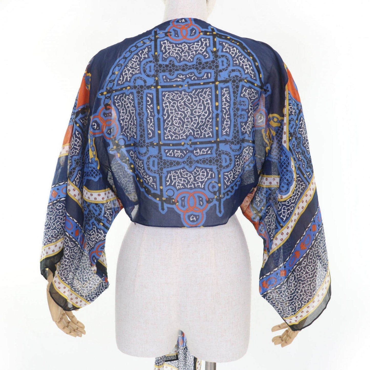 HERMES tops 4E3617D cotton multicolor Mors et Gourmettes 38