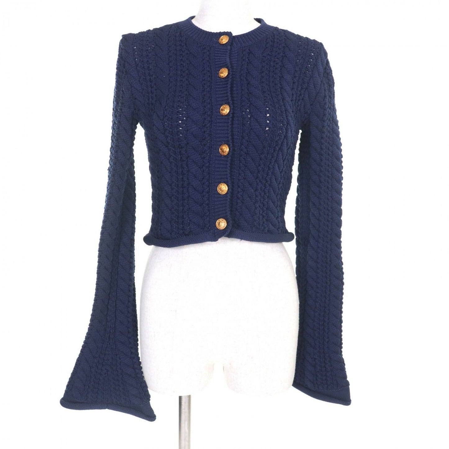 LOUIS VUITTON cardigan polypropylene Navy XS