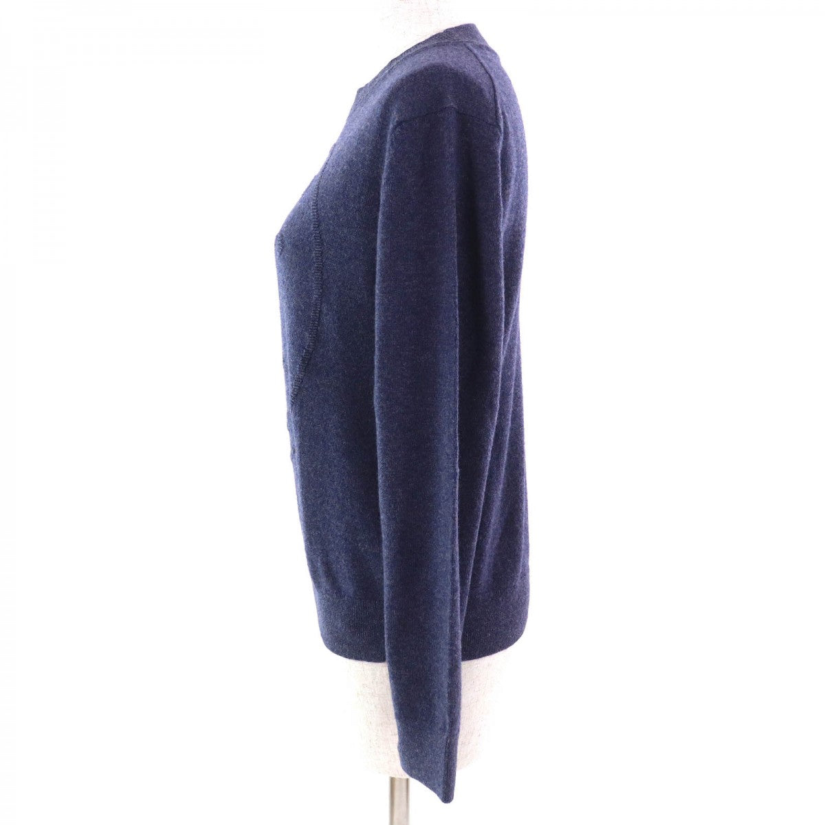 HERMES knit 2604D1 cashmere Navy type 40