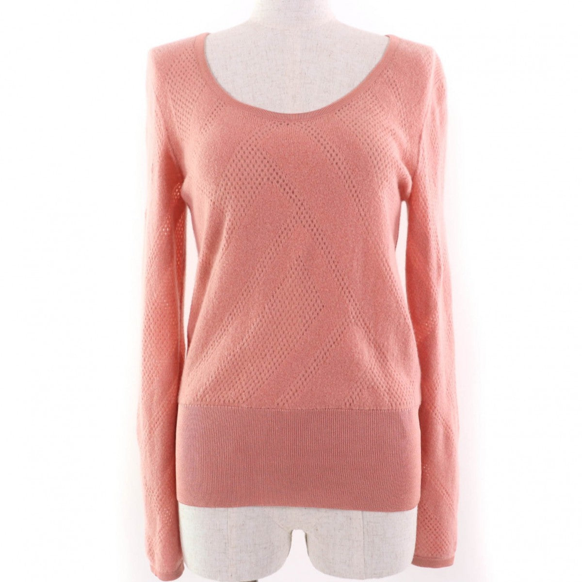 HERMES knit 2H2618DC wool pink 34