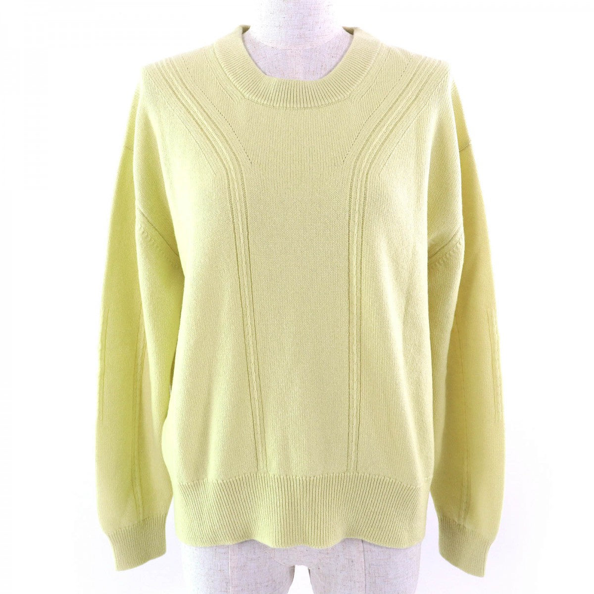 HERMES knit 2H2603D1 cashmere Yellow type 38