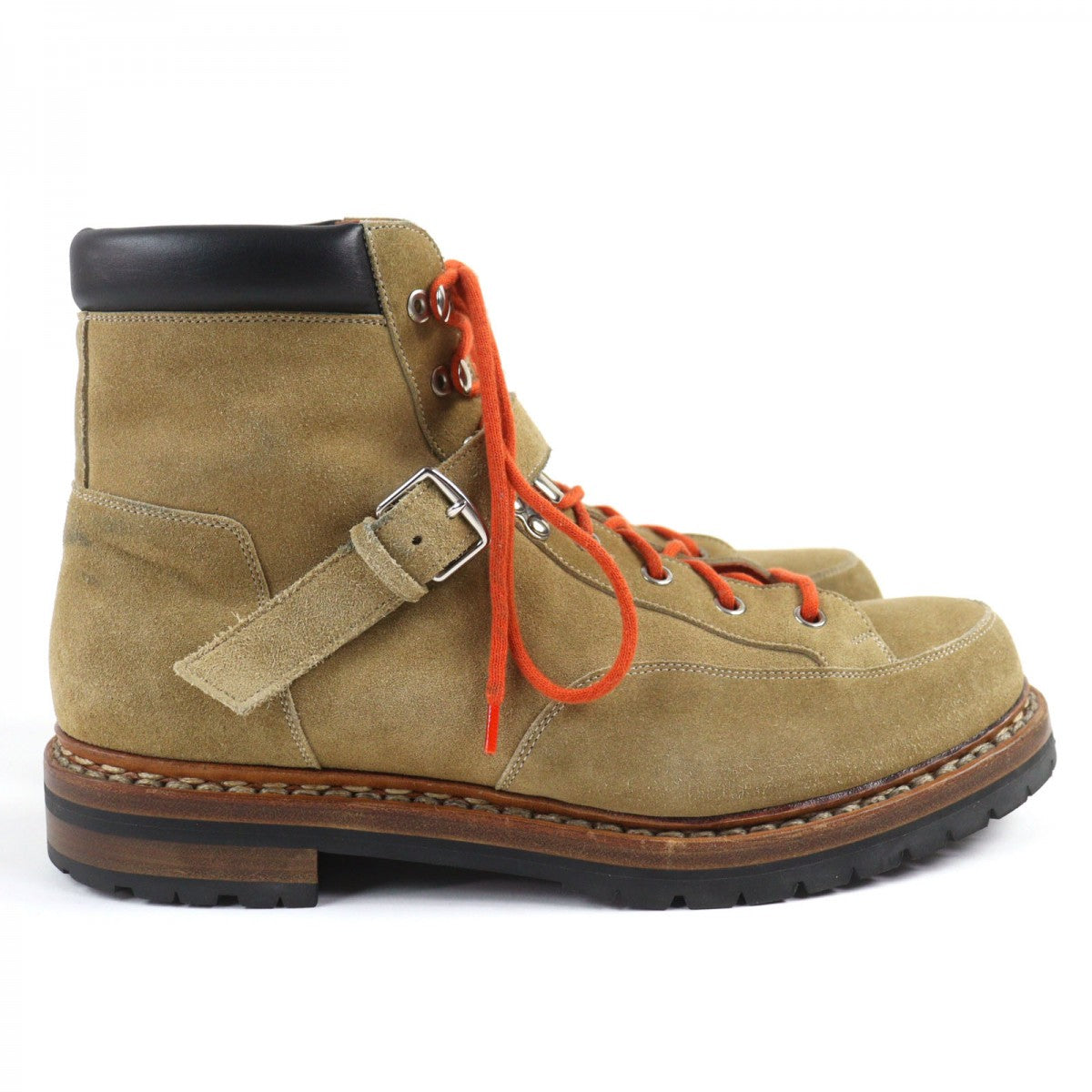 HERMES boots Suede leather Beige type hiking 40.5