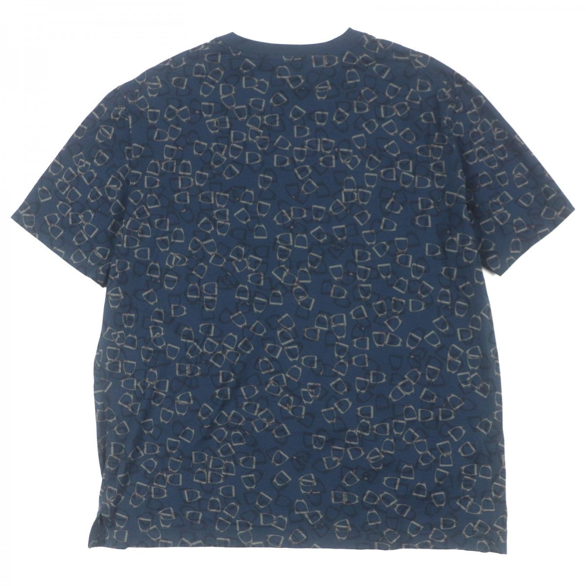 HERMES Short sleeve T-shirt cotton Navy M
