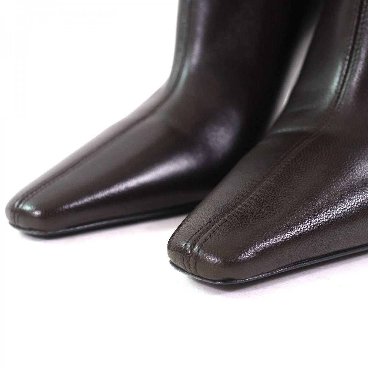 SAINT LAURENT PARIS short boots 801393 leather black Ricky 38