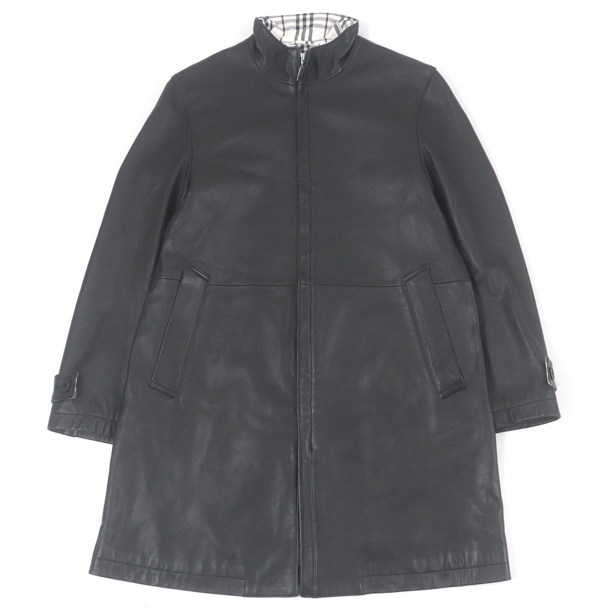BURBERRY BLACK LABEL coat Sheep leather black M